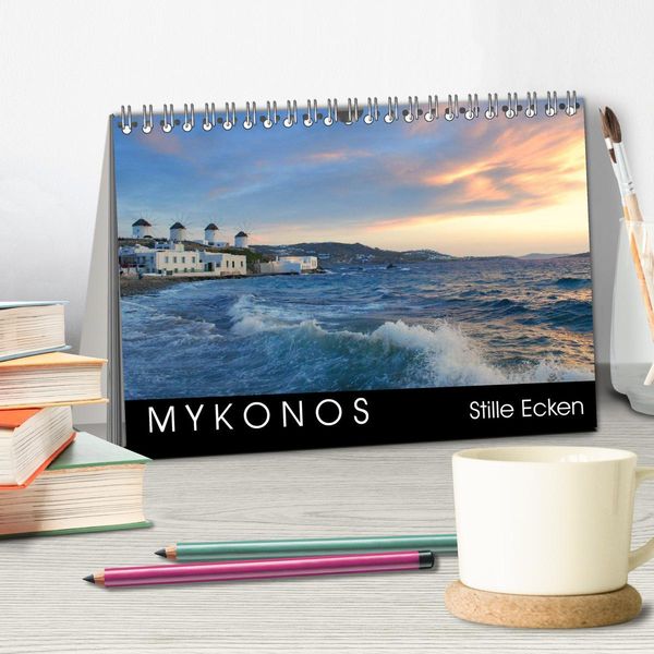 Produktbild: Mykonos - Stille Ecken (Tischkalender 2026 DIN A5 quer), CALVENDO Monatskalender