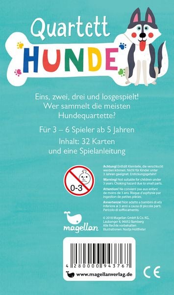 Produktbild: Quartett - Hunde