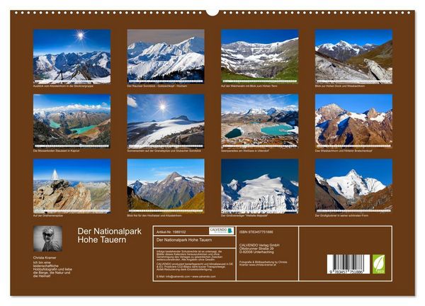 Produktbild: Der Nationalpark Hohe Tauern (hochwertiger Premium Wandkalender 2026 DIN A2 quer), Kunstdruck in Hochglanz