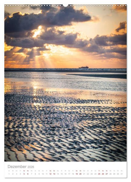 Produktbild: Amrum - Das Gesicht der Nordsee (Wandkalender 2026 DIN A2 hoch), CALVENDO Monatskalender