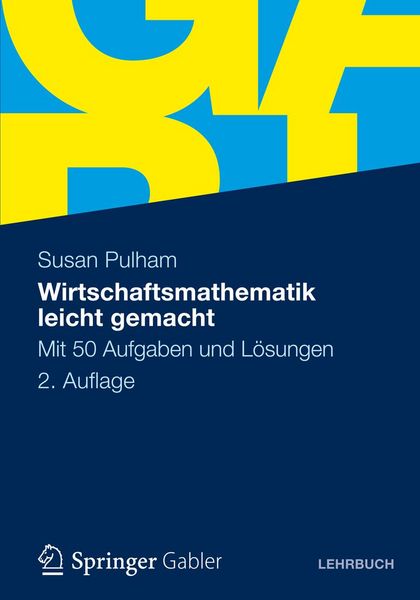Produktbild: Wirtschaftsmathematik leicht gemacht