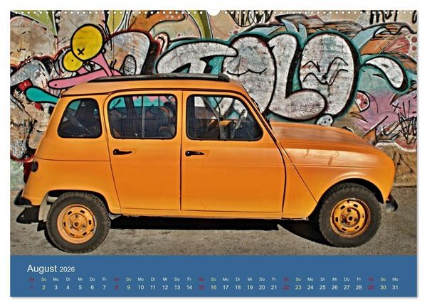 Produktbild: Kultauto aus Frankreich - Renault 4 (hochwertiger Premium Wandkalender 2026 DIN A2 quer), Kunstdruck in Hochglanz