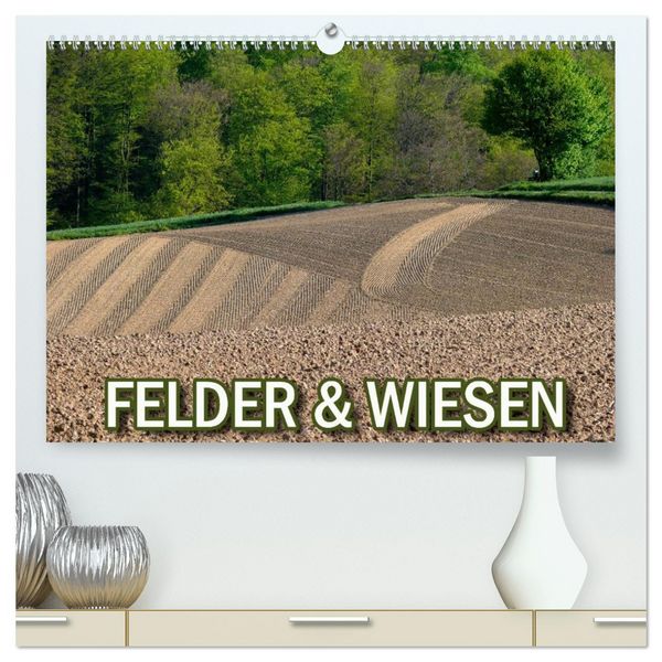 Produktbild: Felder und Wiesen (hochwertiger Premium Wandkalender 2026 DIN A2 quer), Kunstdruck in Hochglanz