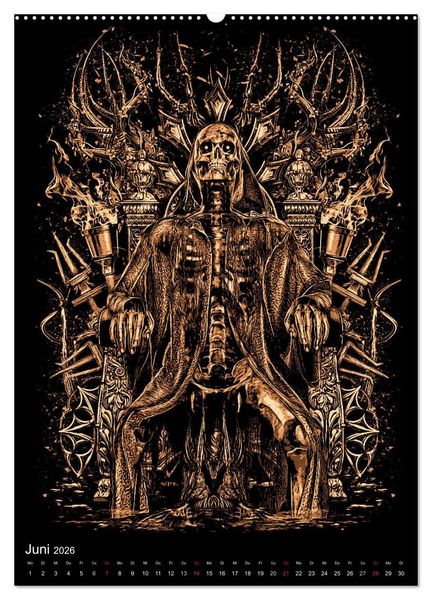 Produktbild: BLOODBOY/FEAR ILLUSTRATION (Wandkalender 2026 DIN A2 hoch), CALVENDO Monatskalender