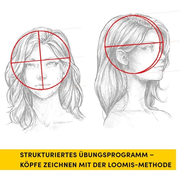 Produktbild: Die Kunst des Zeichnens. Die Loomis-Methode &Uuml;bungsbuch