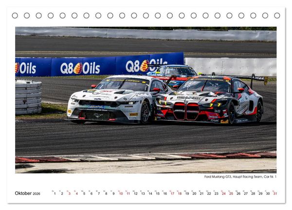 Produktbild: Wilde Mustangs am N&uuml;rburgring (Tischkalender 2026 DIN A5 quer), CALVENDO Monatskalender