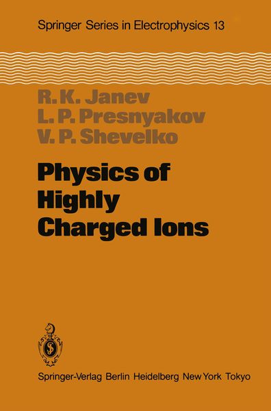 Produktbild: Physics of Highly Charged Ions
