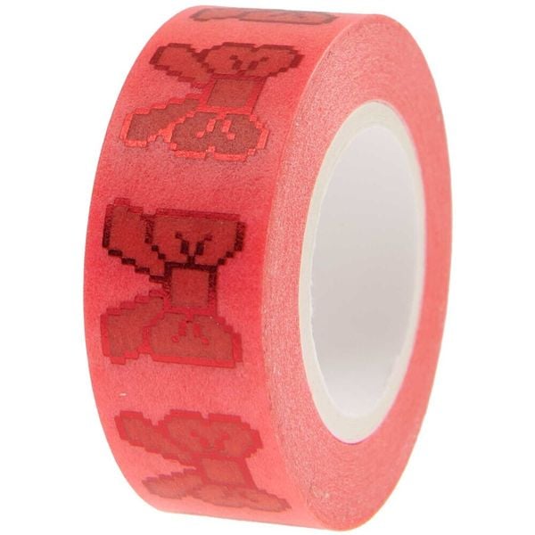 Produktbild: Tape Bows, Pixels, Neon Pink,, 1,5 cm x 10 m