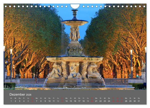 Produktbild: Grosse Brunnen und Wasserspiele in D&uuml;sseldorf (Wandkalender 2026 DIN A4 quer), CALVENDO Monatskalender