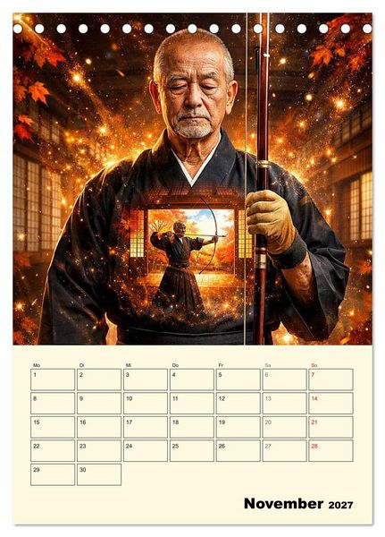 Produktbild: Seele des Kriegers (Tischkalender 2027 DIN A5 hoch), CALVENDO Monatskalender
