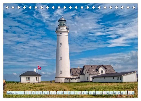Produktbild: Leuchtt&uuml;rme - maritime Wegweiser (Tischkalender 2026 DIN A5 quer), CALVENDO Monatskalender
