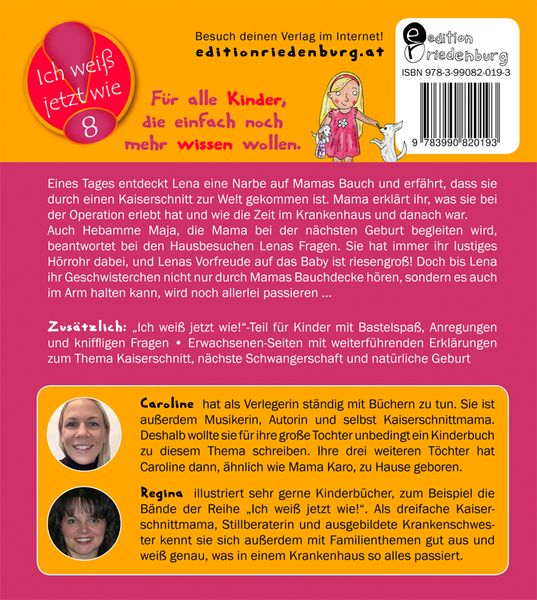 Produktbild: Mama und der Kaiserschnitt - Das Kindersachbuch zum Thema Kaiserschnitt, n&auml;chste Schwangerschaft und nat&uuml;rliche Geburt