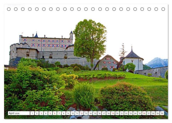 Produktbild: Die Festung Hohenwerfen (Tischkalender 2026 DIN A5 quer), CALVENDO Monatskalender