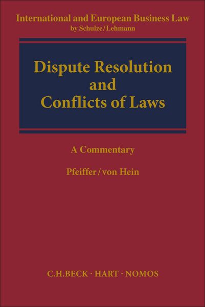 Produktbild: Dispute Resolution and Conflict of Laws