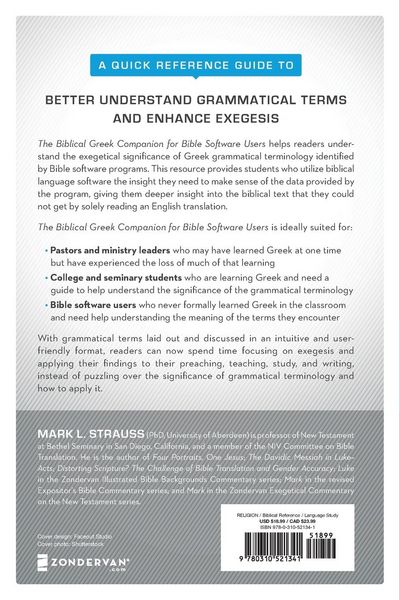 Produktbild: The Biblical Greek Companion for Bible Software Users