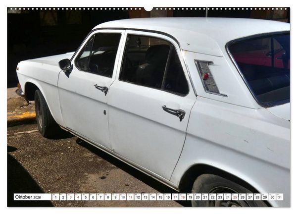 Produktbild: Auto-Legende Wolga - Ein Oldtimer aus der UdSSR auf Kuba (Wandkalender 2026 DIN A2 quer), CALVENDO Monatskalender