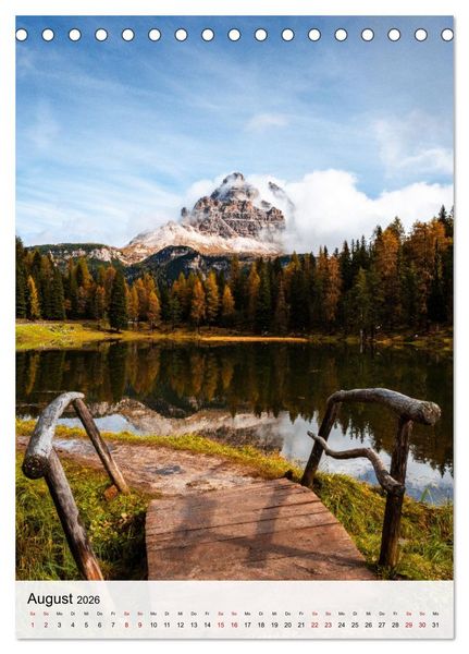 Produktbild: Die Dolomiten - Berge, die begeistern (Tischkalender 2026 DIN A5 hoch), CALVENDO Monatskalender