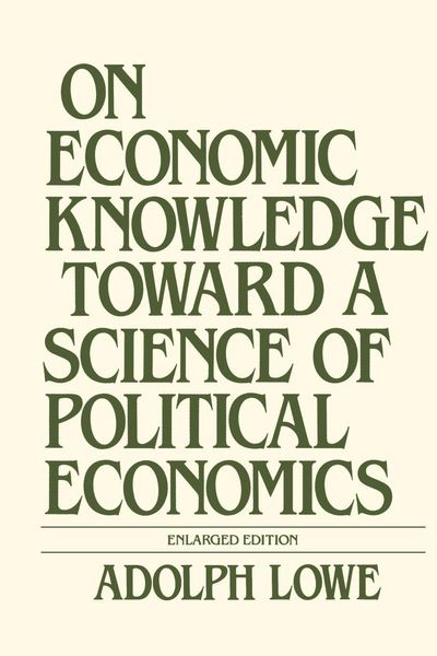 Produktbild: On Economic Knowledge Toward a Science of Political Economics