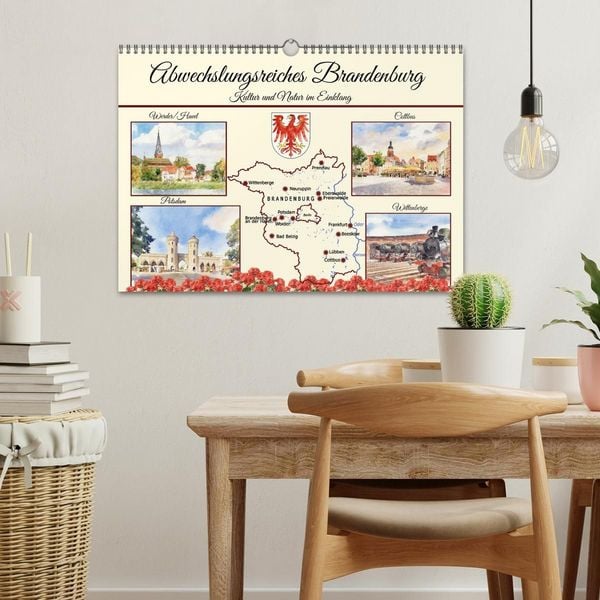 Produktbild: Abwechslungsreiches Brandenburg (Wandkalender 2027 DIN A3 quer), CALVENDO Monatskalender