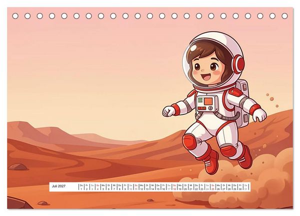 Produktbild: Kleine Astronauten (Tischkalender 2027 DIN A5 quer), CALVENDO Monatskalender