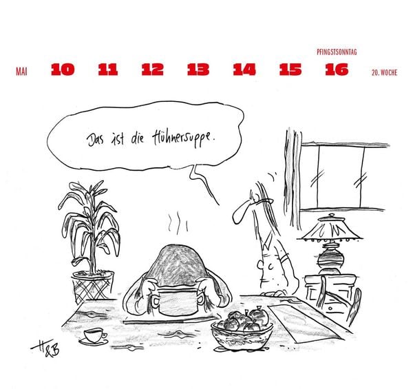 Produktbild: Hauck & Bauer Postkartenkalender 2027