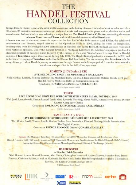 クラシック Handel Festival Collection [DVD] The Handel Festival Collection von Various (DVD) kaufen