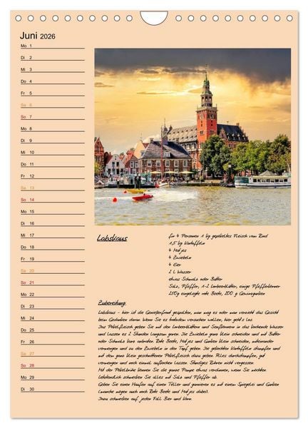 Produktbild: Ostfriesland - Appetit auf mehr (Wandkalender 2026 DIN A4 hoch), CALVENDO Monatskalender