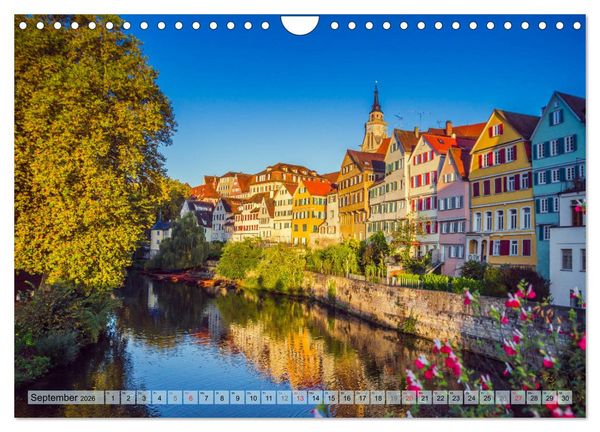 Produktbild: T&uuml;bingen - Impressionen aus der Universit&auml;tsstadt (Wandkalender 2026 DIN A4 quer), CALVENDO Monatskalender