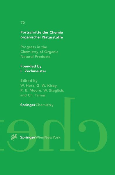 Produktbild: Fortschritte der Chemie organischer Naturstoffe Progress in the Chemistry of Organic Natural Products