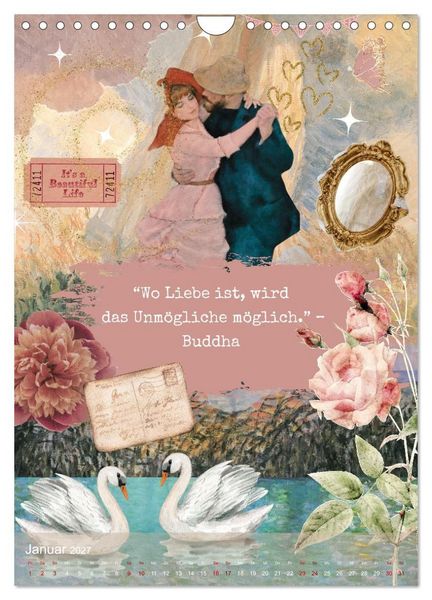 Produktbild: Vintage Vibes &ndash; Frauen, Kunst und Worte (Wandkalender 2027 DIN A4 hoch), CALVENDO Monatskalender