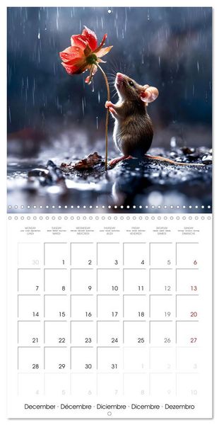 Produktbild: MOUSE MAGIC - Joyful Moments from the World of Mice (Wall Calendar 2026 12 &times; 12 Inch) CALVENDO 12 Month Wall Calendar