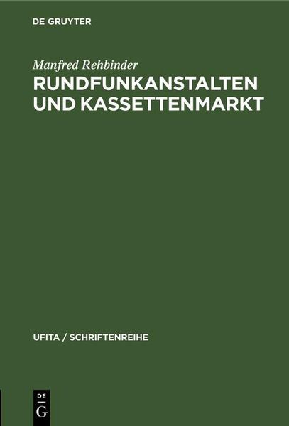 Produktbild: Rundfunkanstalten und Kassettenmarkt
