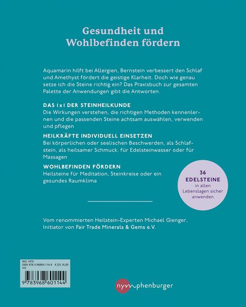 Produktbild: Praxisbuch der Heilsteine f&uuml;r K&ouml;rper, Geist und Seele