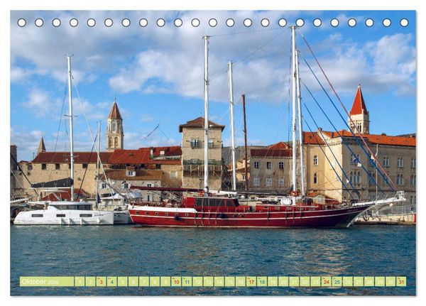 Produktbild: Trogir - Wundervolles historisches Juwel an der Adria (Tischkalender 2026 DIN A5 quer), CALVENDO Monatskalender