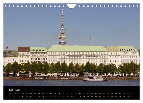 Produktbild: Hansestadt Hamburg (Wandkalender 2026 DIN A4 quer), CALVENDO Monatskalender