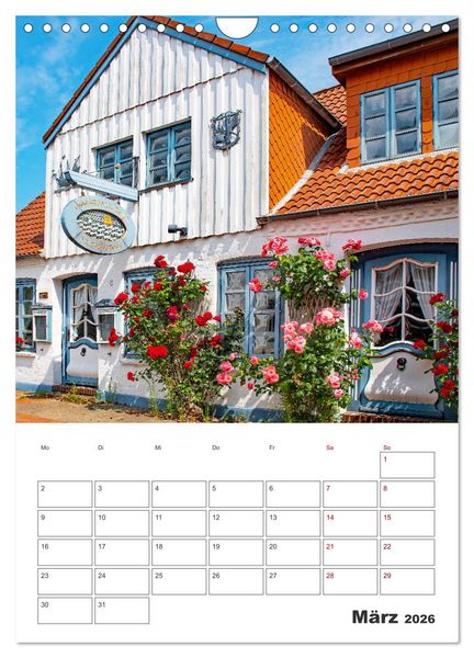 Produktbild: Insel F&ouml;hr - Urlaubsplaner (Wandkalender 2026 DIN A4 hoch), CALVENDO Monatskalender