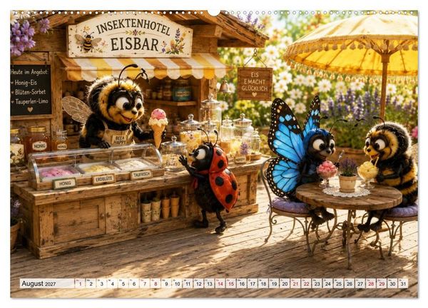 Produktbild: Das Hotel der kleinen Fl&uuml;gel (Wandkalender 2027 DIN A2 quer), CALVENDO Monatskalender