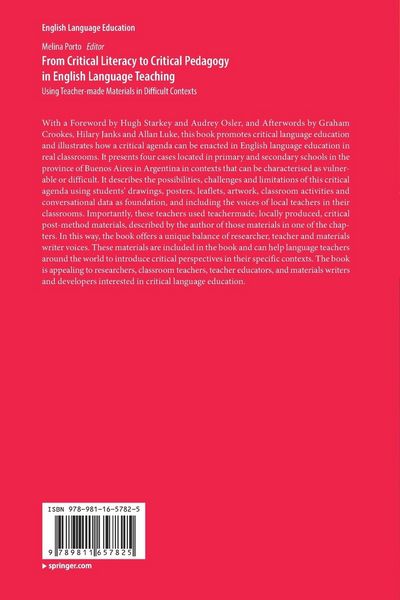 Produktbild: From Critical Literacy to Critical Pedagogy in English Language Teaching