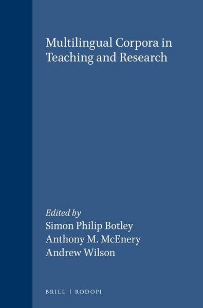 Produktbild: Multilingual Corpora in Teaching and Research