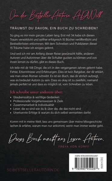 Produktbild: 108 Dinge, die ich vor dem Schreiben meines ersten Buches gern gewusst h&auml;tte.