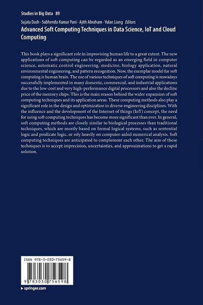 Produktbild: Advanced Soft Computing Techniques in Data Science, IoT and Cloud Computing