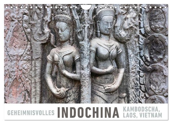 Geheimnisvolles Indochina Kambodscha, Laos, Vietnam (Wandkalender 2026 DIN A4 quer), CALVENDO Monatskalender