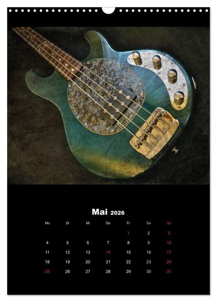Produktbild: Vintage Gitarren (Wandkalender 2026 DIN A3 hoch), CALVENDO Monatskalender