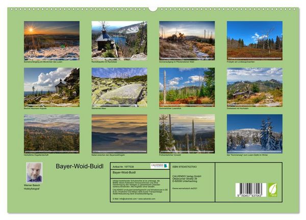 Produktbild: Bayer-Woid-Buidl (Wandkalender 2026 DIN A2 quer), CALVENDO Monatskalender