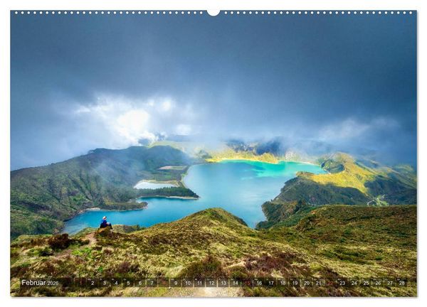Produktbild: A Z O R E N (hochwertiger Premium Wandkalender 2026 DIN A2 quer), Kunstdruck in Hochglanz