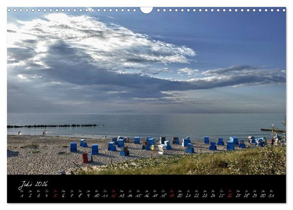 Produktbild: Sommer im Fischland-Dar&szlig;-Zingst (Wandkalender 2026 DIN A3 quer), CALVENDO Monatskalender