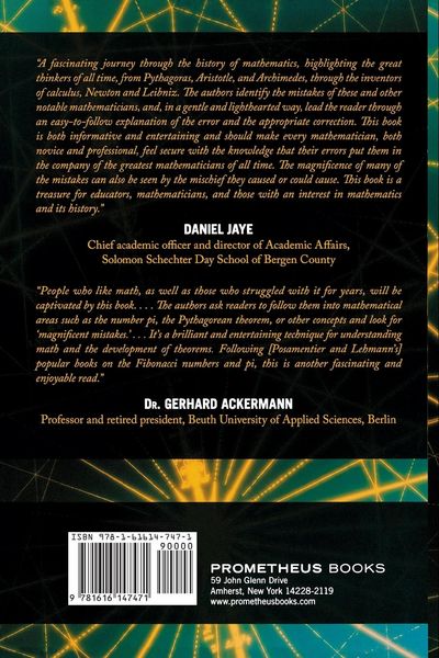 Produktbild: Magnificent Mistakes in Mathematics
