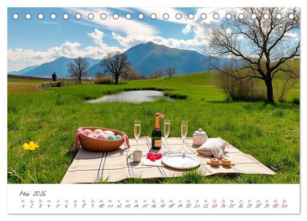 Produktbild: Wir lieben Wolle und Gem&uuml;tlichkeit (Tischkalender 2026 DIN A5 quer), CALVENDO Monatskalender