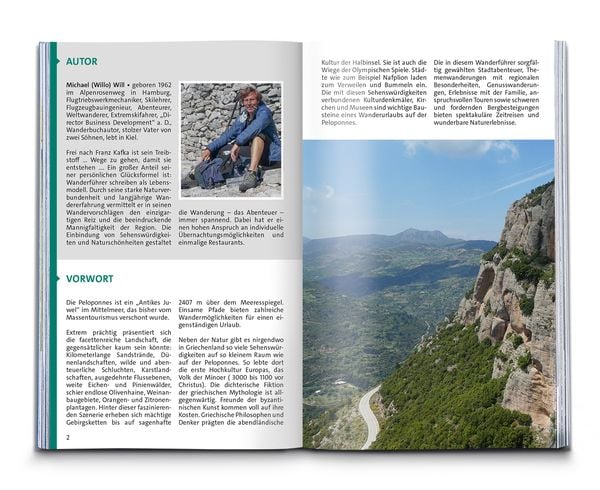 Produktbild: KOMPASS Wanderführer Peloponnes, 55 Touren mit Extra-Tourenkarte
