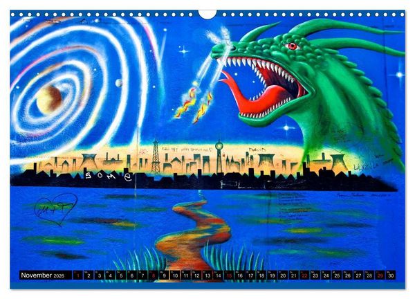 Produktbild: Berlin - Die East Side Gallery (Wandkalender 2026 DIN A3 quer), CALVENDO Monatskalender